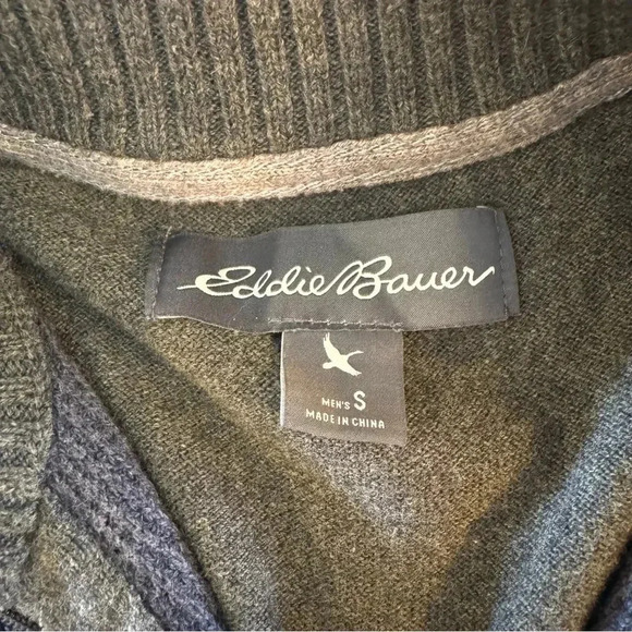 Eddie Bauer Vintage Men's Quarter Zip Pullover Size Small - Picture 5 of 7